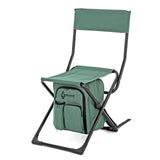 Arrowhead Outdoor Multi-Function 3-in-1 Compact Camp Chair: Backpack, Stool & Insulated Cooler, w/Bottle Holder & Storage Bag, E