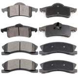 ECCPP D945-7846 D791-7661 Front & Rear Ceramic Disc Brake Pad Set Fit For Jeep For Grand Cherokee 1999-2004