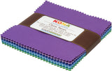 Robert Kaufman CHS15843 Kona Cotton Solids Sunset Charm Square 43 5inch Squares Charm Pack,Assorted