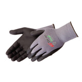 Liberty G-Grip Nitrile Micro-Foam Palm Coated Seamless Knit Glove with 13-Gauge Gray Nylon Shell, 2X-Large, Black (Pack of 12)