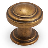 POVEFONK 6 Pack Antique Brass Kitchen Cabinet Knobs Vintage Drawer Knobs Aged Bronze Kitchen Cabinet Hardware Zinc Alloy Handles