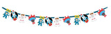 WoW Party Studio Space Astronaut Theme Character Bunting Banner Set of 1Pc Character Banner for Happy Birthday Party Decoratio