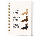 KDHTY Funny Cute Dachshund Dog Notebook,Weiner Dog Dachshund Gifts Notebook Journal Dachshund Office Supplies for Coffee Worker