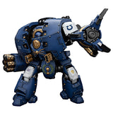 JOYTOY 1/18 Action Figure Mecha Warhammer 40k Ultramarines Leviathan Dreadnought with Cyclonic Melta Lance and Siege Claws 11.25
