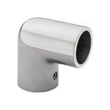 Whitecap S-1491C 90 Elbow Rail Fitting - 7/8, CP/Zamac