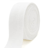 ZHFMLY 1.5 Inch White Herringbone Webbing - 12 Yards Cotton Twill Tape Ribbon for Sewing, Binding Trim, DIY Crafts, Gift Wrappin