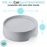 CatGuru Food Table for Cat Bowl, Non Slip Pet Feeding Station for Cat Food Bowls, Raised Stand for Food and Water Cats Bowls, El