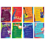 Music Genres Bulletin Board Set Case of 3