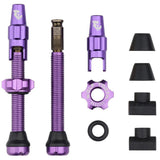 Wolf Tooth Tubeless Valve Stem Kit for Clik Valve - 44mm Ultraviolet Purple