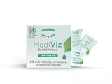MediViz Tea Tree Eyelid Cleanser Wipes - 30 Single-Use Towelettes - Eyelash & Eyelid Wipes for Soothing Dry Eye Irritation, Demo