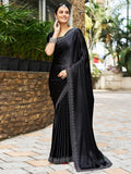 Satrani Womens Silk Saree (3431S281N_Black_1)