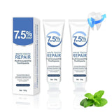 7.5% Nano Hydroxyapatite Toothpaste for Enamel Repair & Stain Removal, Whitening Toothpaste with Nicotinamide, Gentle Mint, Fres