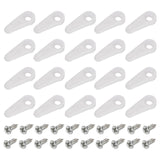 uxcell 30 Pieces Picture Frame Turn Button, 24X10mm for Hanging Pictures Photos Drawing Crafts, Plastic with 30Pcs Screws Hardwa