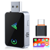 Wireless CarPlay Adapter for iPhone, 2026 Upgraded 2in1 Android Auto CarPlay Wireless Adapter, Convert Wired to Wireless, Fast