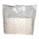 Panda Legends White Lace - 50 Pieces Plastic Gift Bags Boutique Bags Merchandise Shopping Bags