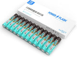 POWER FLASH Alkaline Battery, Long-Lasting Power, Leakproof Design, 10 Years Shelf Life (24)