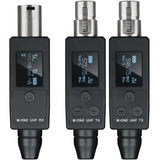 YXG UHF Wireless XLR Transmitter and Receiver Plug-on Wireless Microphone System for Dynamic/Condenser Microphone,with 48V Phant