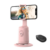 Auto Face Tracking Tripod, 360 Rotation Face Body Phone Camera Mount Smart Shooting Phone Tracking Holder with Remote,No App, Ge