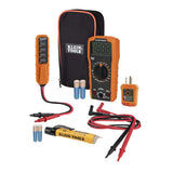Klein Tools MM320KIT Digital Multimeter Electrical Test Kit, NonContact Voltage Tester, Receptacle Tester, Carrying Case and Ba