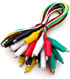 EOutstanding 2 Set (10 Pcs/Set) 50Cm 19 Inch DoubleEnded Crocodile Clips Cable Alligator Clips Wire Testing Wire