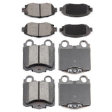 ECCPP Ceramic Disc Brake Pad Set - Front & Rear, Fit for Lexus GS300, GS400, GS430, IS300, SC430