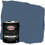 Glidden Interior Paint + Primer: Blue/Blue Fjord, One Coat, Semi-Gloss, 1-Gallon