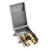 HUOYANSHE BBQ Gas Outlet,1/2 NPT Inlet, 1/2 Quick Disconnect Outlet with Stainless Steel Coverr for Connecting Gas Hose and Gas,