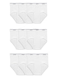 Fruit of the Loom mens Tagfree Cotton Briefs, 9 Pack White, Large US
