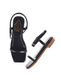 Shoetopia Comfortable Casual Black Sandals For Women /Eu42,Black,9,B0DJJVLW7H