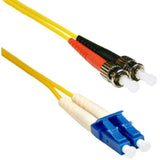 Enet 7M St To Lc Duplex SingleMode 9/125 Os2 Yellow Fiber Patch Cable 7 Meter S