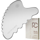 Rena Chris Body Gua Sha Tools, Stainless Steel GuaSha Tool, Manual Massage Sticks for Jawline Sculpting and Puffiness Reducing,