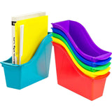 SMALL BOOK BIN ASSORTED COLOR 6/ST