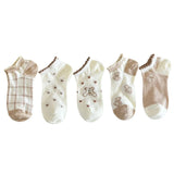 Isweven Socks For Women | Ankle Length No Show Low Cut Trendy Printed Socks | Free Size Combo Knitted Cotton Socks For Ladies |