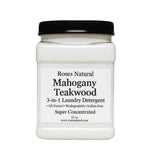Roses Natural 3in1 Laundry Detergent Powder Mahogany Teakwood Scent, PlantBased, SulfateFree, HE & Septic Safe, 32 oz