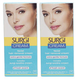 Surgiwax Facial Hair Removal Cream for Women, Extra Gentle - Depilatory Cream for Face, Neck, & Sensitive Skin, Professional Hai