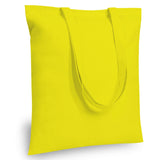 TOPDesign 12-Pack Economical 16x15 Yellow Cotton Tote Bag, Lightweight Medium Reusable Grocery Shopping Cloth Bags, Suitable for