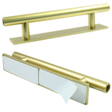 Kemcatui 8 Pack Self-Stick Push Pull, Plastic Peel and Stick Cabinet Handles for Kitchen Drawers, Wardrobes, and Sliding Doors,