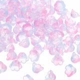 PATIKIL Glass Trumpet Flower Beads, 200 Pcs Gradient Flower Bead Charm for Jewelry Making DIY Craft, Bracelets, Earrings, Neckla