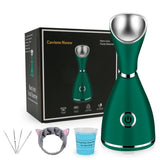Facial Steamer-Nano Ionic Facial Steamer Warm Mist Humidifier Atomizer Sprayer Moisturizing Face Steamer Home Sauna SPA Face wit