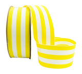 Ribbon Bazaar Grosgrain Mono Stripes 7/8 inch Yellow by The Yard 100% Polyester Ribbon