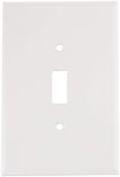 Leviton 88101 1-Gang Toggle Device Switch Wallplate, Oversized, Thermoset, Device Mount, White, 25-Pack