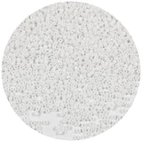 Bala&Fillic Size 11/0 White Colors Seed Beads About 7800pcs/100grams in Bag, Small Craft Seed Beads for Jewelry Making (White -1