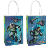 Multicolor Toy Story Buzz Lightyear Create Your Own Paper Bag with Add-ons (Pack of 8) - 8.25 x 5 x 3.25 - Perfect for Kids' Par