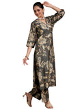 Libas Women's Silk Blend Kurta Set (36761O_Grey