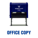 Office Copy Self Inking Rubber Stamp (Blue Ink) Large