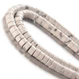 Tashidelek 1 Strand Natural Stone 3*6MM Gemstone Tube Rondell Spacer Loose Stone Beads (105-110PCS) Howlite