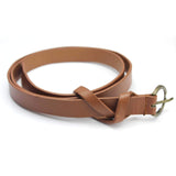 Romp Fashion WomenS Dark Brown P.U Leather Braided Buckle Belt For Casual And Partyware
