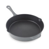 Zakarian by Dash 11 Inch Nonstick Cast Iron Skillet, Titanium Ceramic Coated Frying Pan, Grey