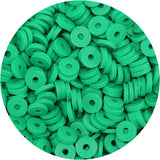 Bundooraking-2000pcs Green Clay Beads (6mm) for Jewelry Making, Heishi Beads for Bracelets, Necklace and Earring Accessories for