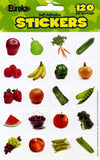 Eureka Fruits And Vegetables Photos Stickers